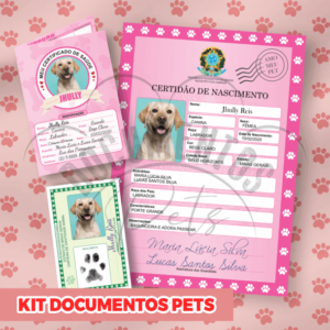 Kit documentos Pet