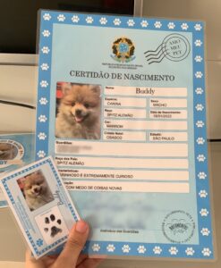 Certidão de Nascimento Pet - Impresso